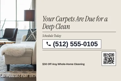 Contemporary · Phone Billboard: Your Carpets Are Due for a Deep Clean