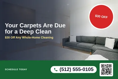 Local Offer · Photo Overlay: Your Carpets Are Due for a Deep Clean