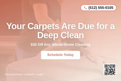 Modern Gradient · Centered Stack: Your Carpets Are Due for a Deep Clean