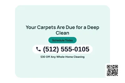 Modern · Phone Billboard: Your Carpets Are Due for a Deep Clean
