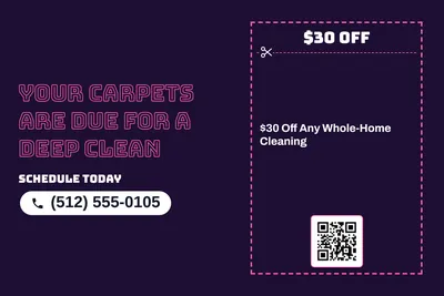 Neon night · Coupon: Your Carpets Are Due for a Deep Clean