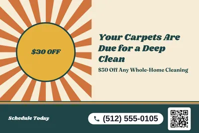 Retro 70s · Big Offer: Your Carpets Are Due for a Deep Clean
