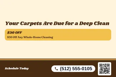 Retro 70s · Offer Menu: Your Carpets Are Due for a Deep Clean