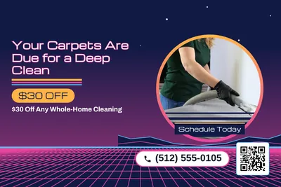 Synthwave · Photo Frame: Your Carpets Are Due for a Deep Clean