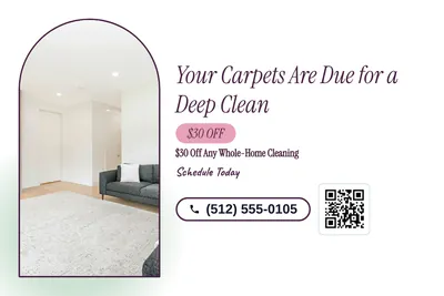 Soft watercolour · Checklist: Your Carpets Are Due for a Deep Clean