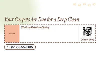 Soft watercolour · Coupon: Your Carpets Are Due for a Deep Clean