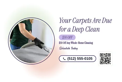 Soft watercolour · Photo Frame: Your Carpets Are Due for a Deep Clean