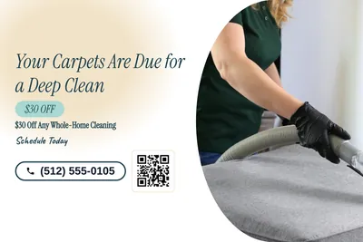 Soft watercolour · Split: Your Carpets Are Due for a Deep Clean