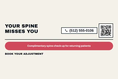 Bauhaus · Offer Menu: Your Spine Misses You