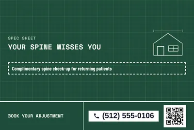 Blueprint · Coupon: Your Spine Misses You
