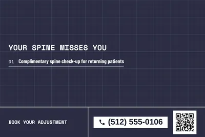 Blueprint · Offer Menu: Your Spine Misses You