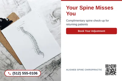 Clean Photo · Photo Left, Text Right: Your Spine Misses You