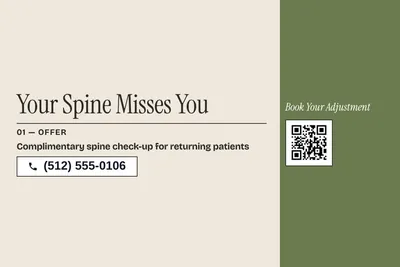 Contemporary · Checklist: Your Spine Misses You