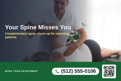 Local Offer · Photo Overlay: Your Spine Misses You