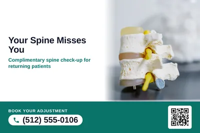 Local Offer · Seal and Photo: Your Spine Misses You
