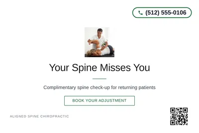 Minimal White · Centered Elegant: Your Spine Misses You