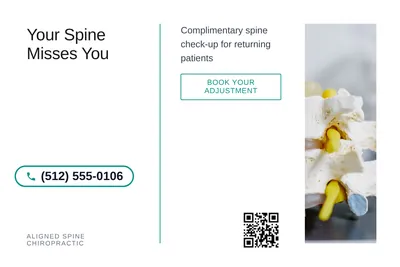 Minimal White · Split Vertical: Your Spine Misses You