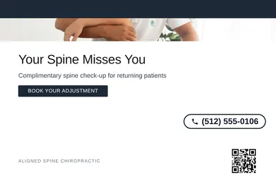 Minimal White · Top Bar: Your Spine Misses You