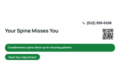 Modern · Offer Menu: Your Spine Misses You