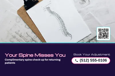 Synthwave · Photo Hero: Your Spine Misses You