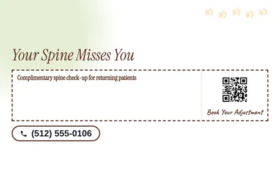 Soft watercolour · Coupon: Your Spine Misses You
