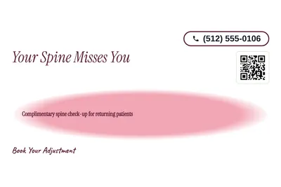 Soft watercolour · Offer Menu: Your Spine Misses You