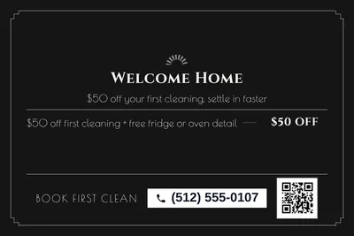 Art deco · Offer Menu: Welcome Home