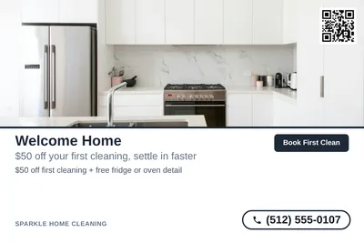 Clean Photo · Photo Top, Text Bottom: Welcome Home