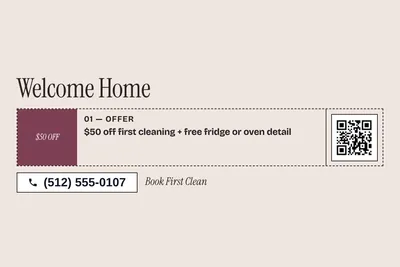 Contemporary · Coupon: Welcome Home