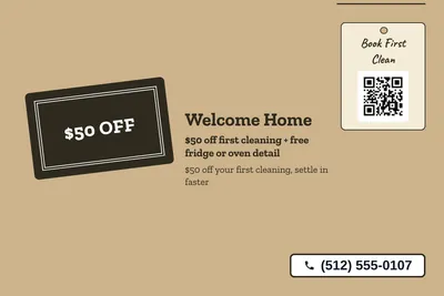 Kraft and stamp · Big Offer: Welcome Home