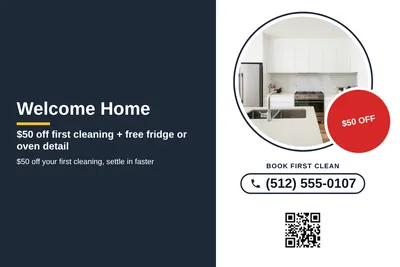 Local Offer · Split Panel: Welcome Home