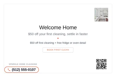 Minimal White · Card Inset: Welcome Home