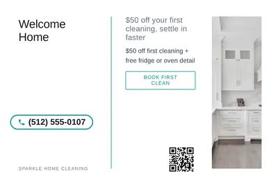 Minimal White · Split Vertical: Welcome Home
