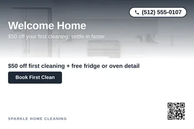Modern Gradient · Top-Down Fade: Welcome Home
