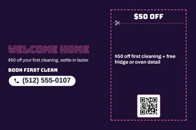 Neon night · Coupon: Welcome Home