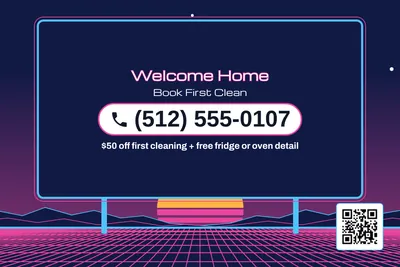 Synthwave · Phone Billboard: Welcome Home