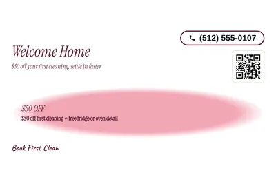 Soft watercolour · Offer Menu: Welcome Home