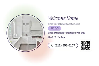 Soft watercolour · Photo Frame: Welcome Home