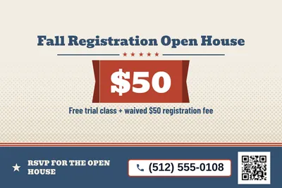 Vintage Americana · Big Offer: Fall Registration Open House