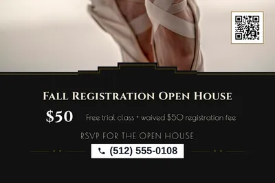 Art deco · Photo Hero: Fall Registration Open House