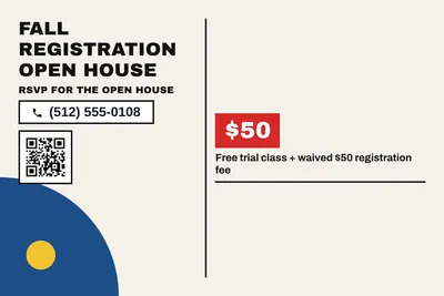 Bauhaus · Checklist: Fall Registration Open House
