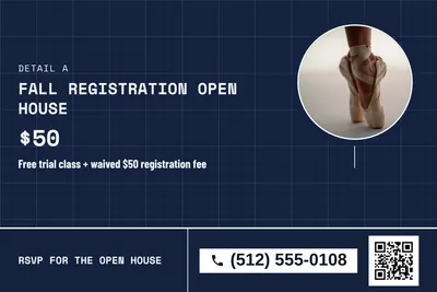 Blueprint · Photo Frame: Fall Registration Open House