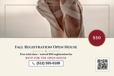Classic · Photo Hero: Fall Registration Open House