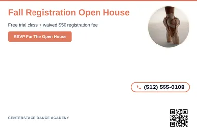 Clean Photo · Circle Photo Accent: Fall Registration Open House