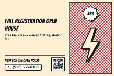 Comic pop · Split: Fall Registration Open House