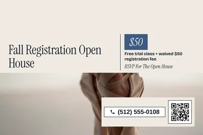Contemporary · Split: Fall Registration Open House