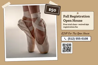 Kraft and stamp · Photo Hero: Fall Registration Open House