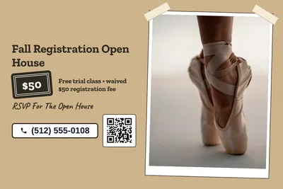 Kraft and stamp · Split: Fall Registration Open House