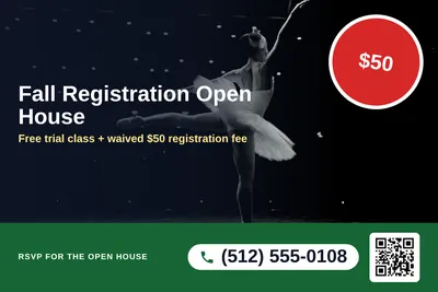 Local Offer · Photo Overlay: Fall Registration Open House