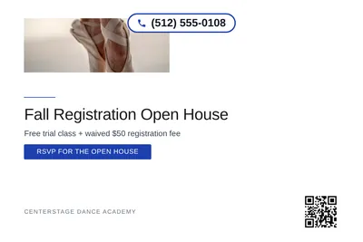 Minimal White · Bottom Heavy: Fall Registration Open House